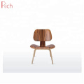 Japanese simple style walnut veneer solid wood dining chair furniture